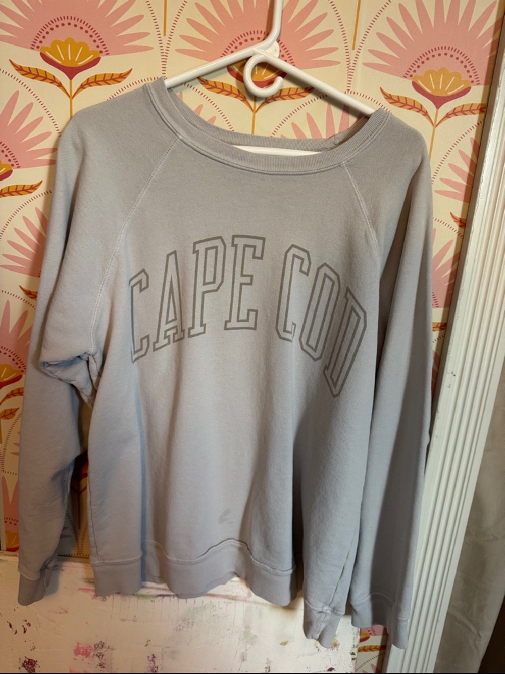 Free Peiple Retrobrand Cape Cod Crewneck Sweatshirt - Light Lavender Gray